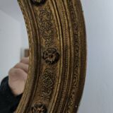 Old golden mirror 40 x 40 cm