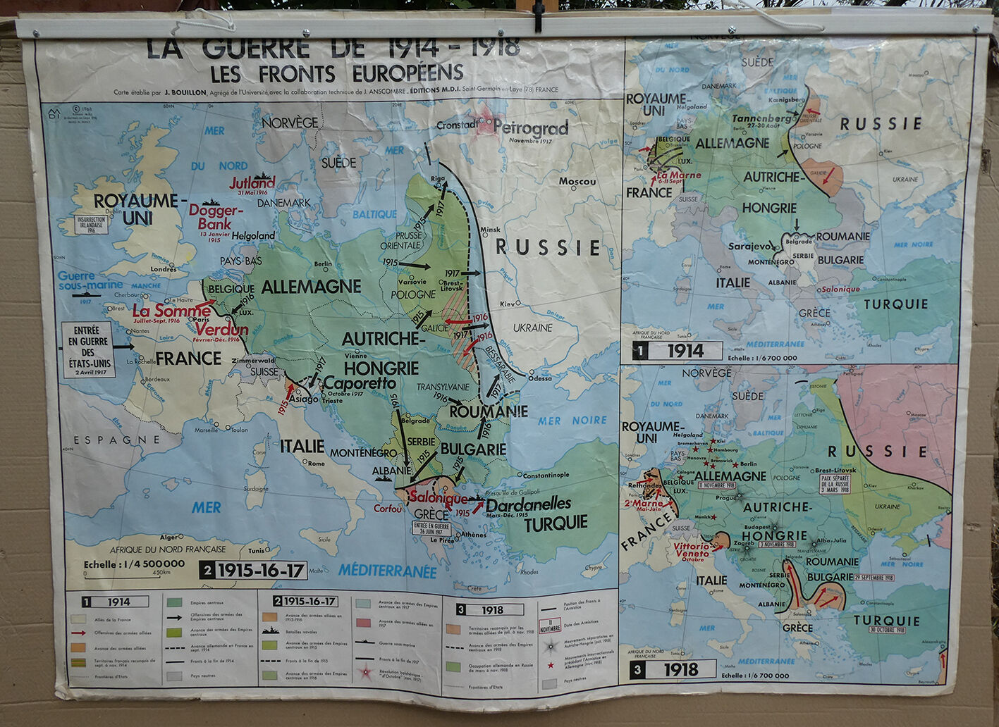 Vintage school card MDI The War of 1914-1918 -N2