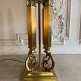 Imposing brass lamp, Deknudt, Belgium, 1970