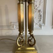 Lampe en laiton Deknudt Belgique 1970