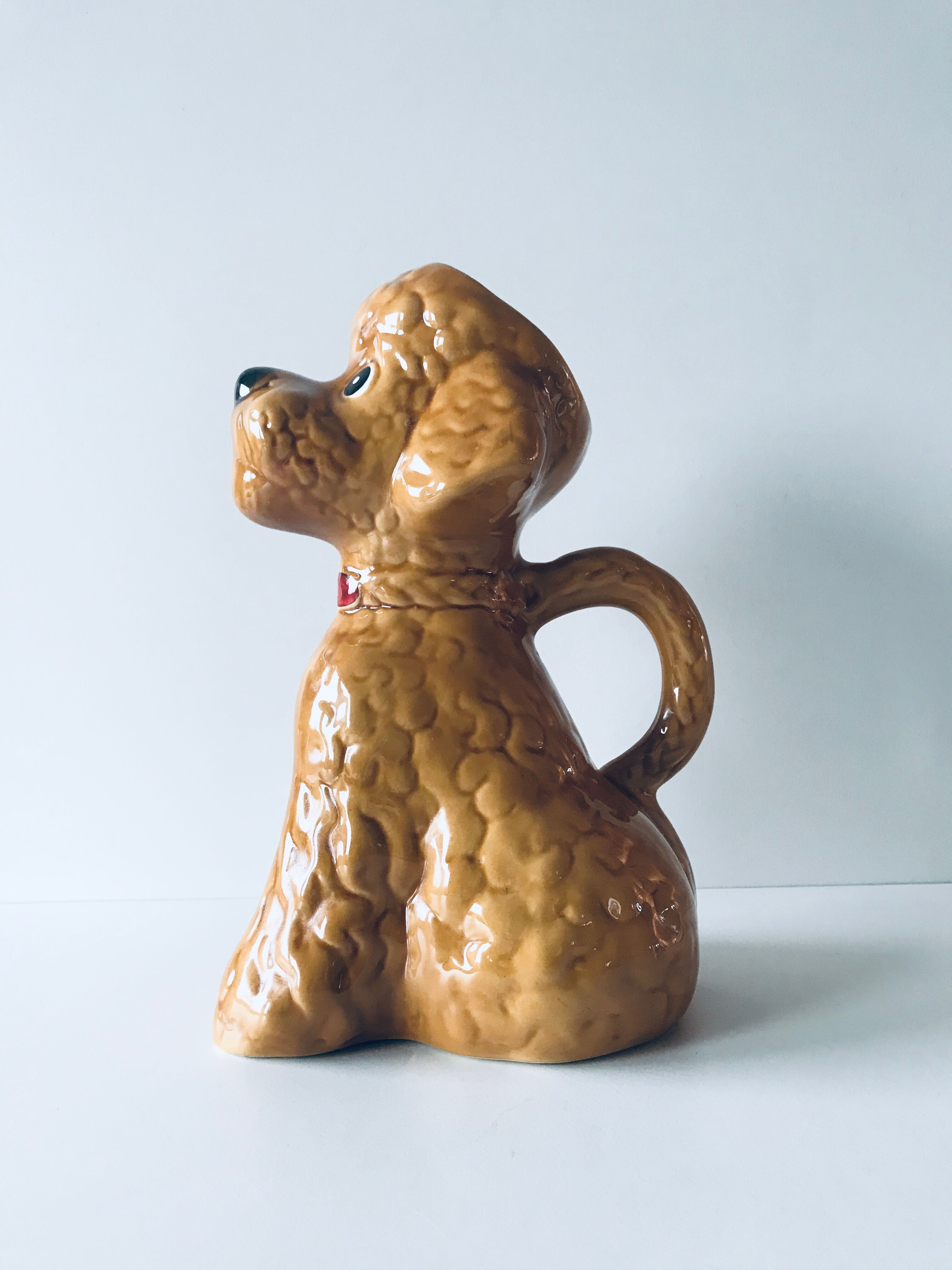 Ceramic poodle pitcher