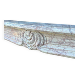 Louis XV Style Fireplace In Pink Marble, Circa 1980