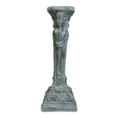 Antique ceramic column faux bronze