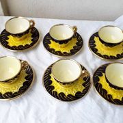 Bicoloured coffee cups Vallauris