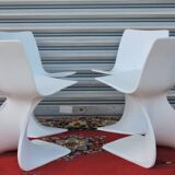 Set of four chairs " Naila " by Christian Adam. Edition Newform