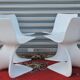 Set of four chairs " Naila " by Christian Adam. Edition Newform