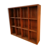 12-locker box presentation frame, teak, 1960