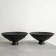 Pair of Black "Mikrokosmos" Cast Iron Urns by Olof Hult, 1920s