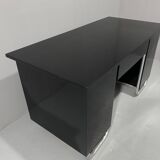 Bureau moderniste tchécoslovaque en chrome et bois, années 1950, Europe