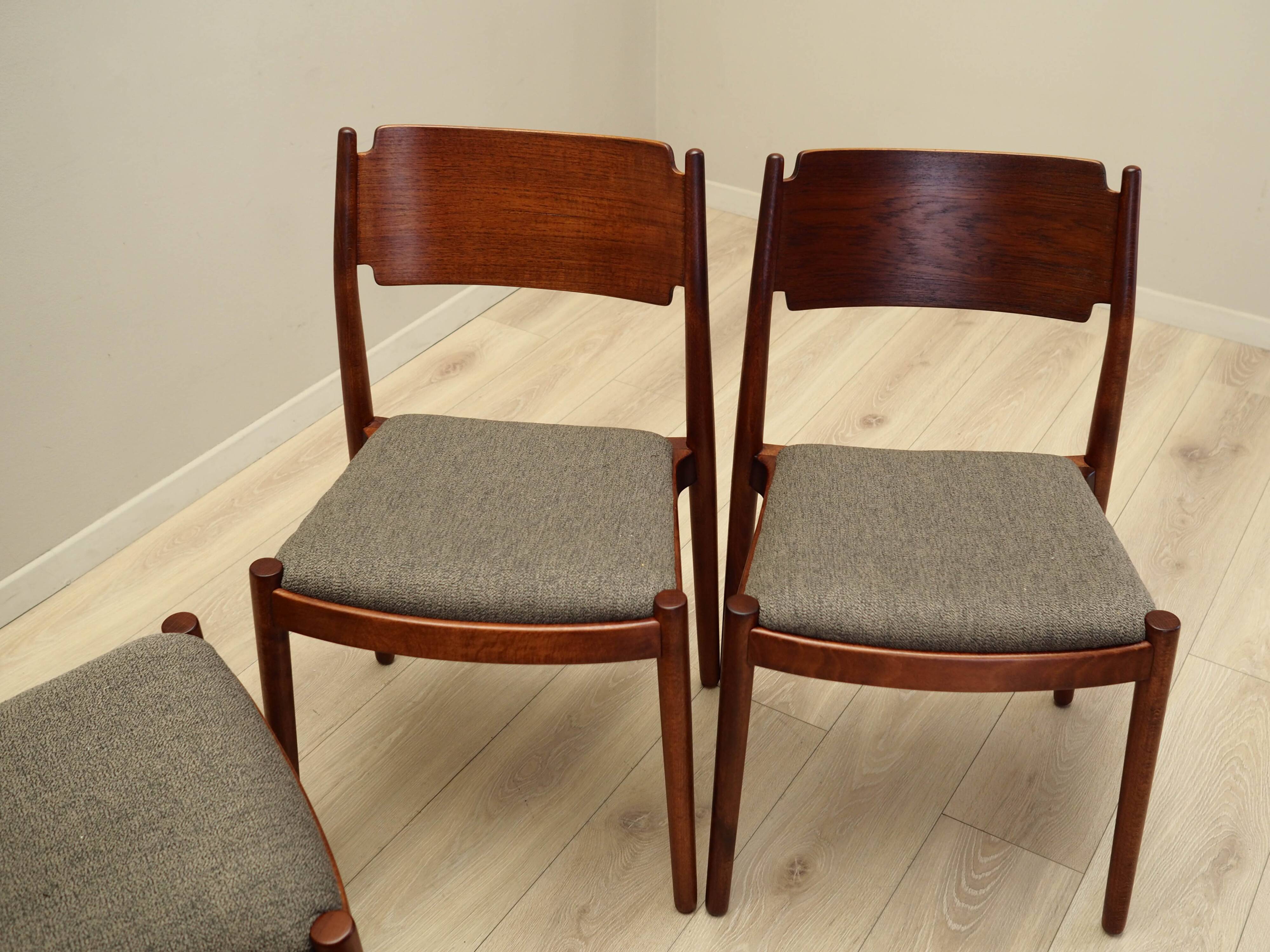 Set of four chairs, Danish design, 1970s, production: Denmark