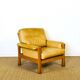 Complete camel leather lounge set from the 1960s.