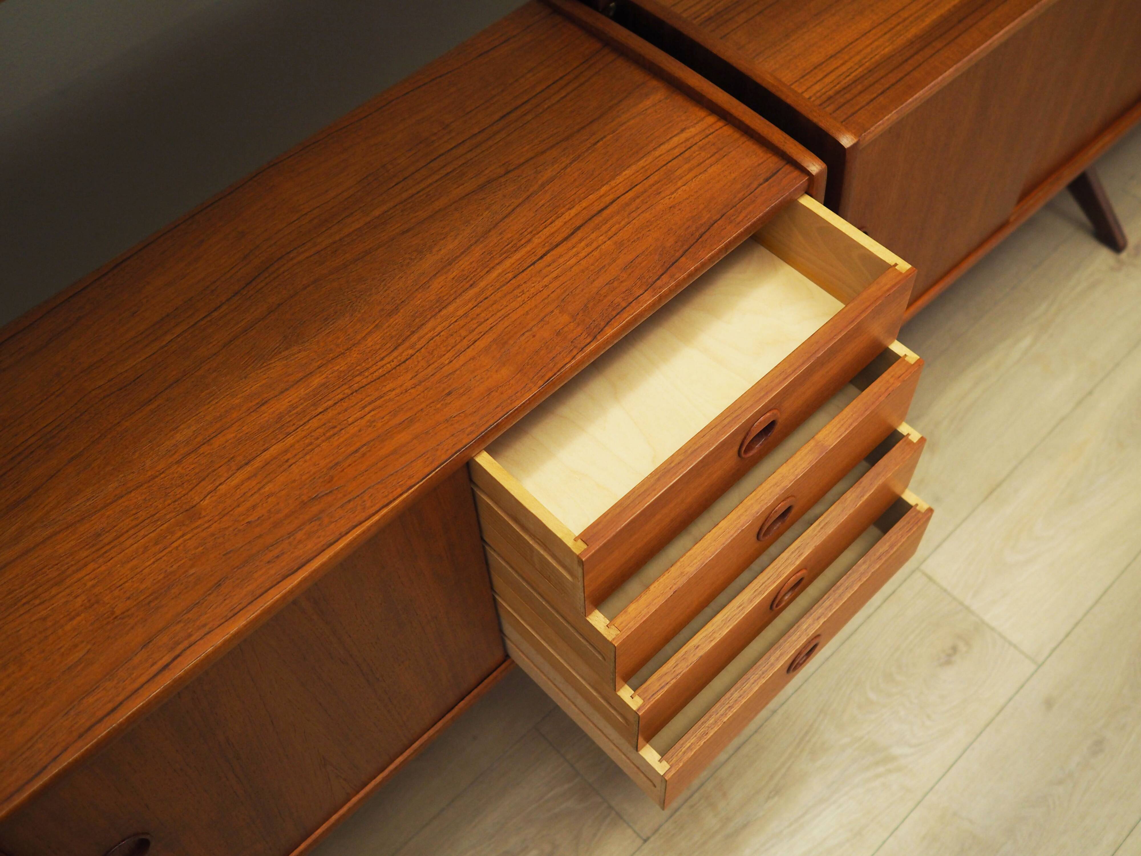 Teak system bookcase, Norwegian design, 1960s, production: Blindheim Mobelf