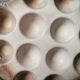 6 glazed ceramic snail plates