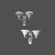 EZAN France pair of Art Deco period wall lights