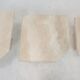 Set of 3 italian travertine coffee or side tables, 1980s