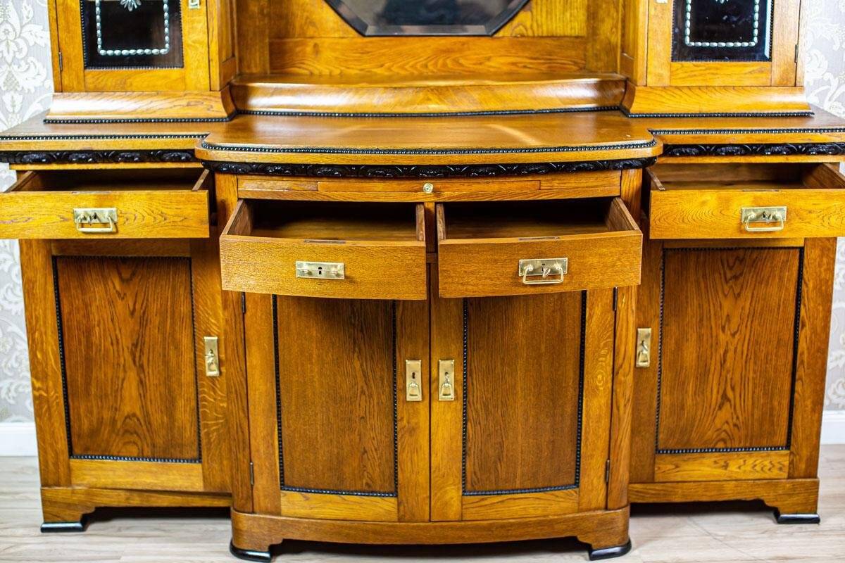 Art Nouveau Sideboard with Oak, 1890s