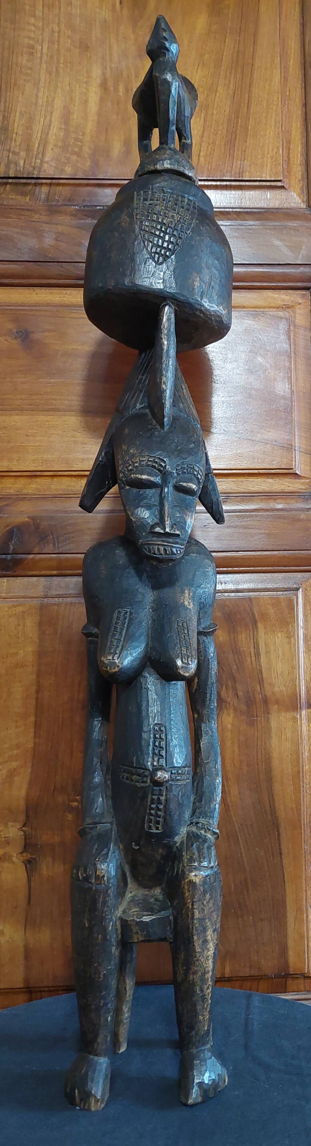 Statue de divination Sénoufo tugubele, Côte d'Ivoire seconde moitié du XXème s.