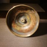 Finely chiseled bronze candle holder - End of 19th century