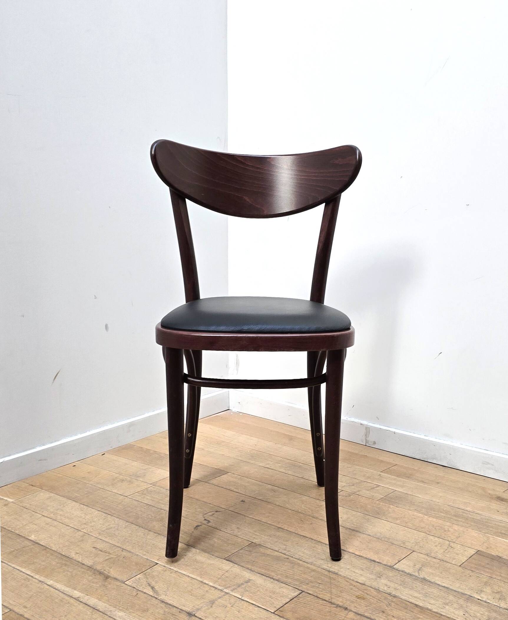 Set of 4 Banana bistro chairs, TON