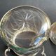 Cut crystal and silver metal cookie bucket – Art Nouveau
