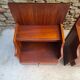 Pair of teak bedside tables