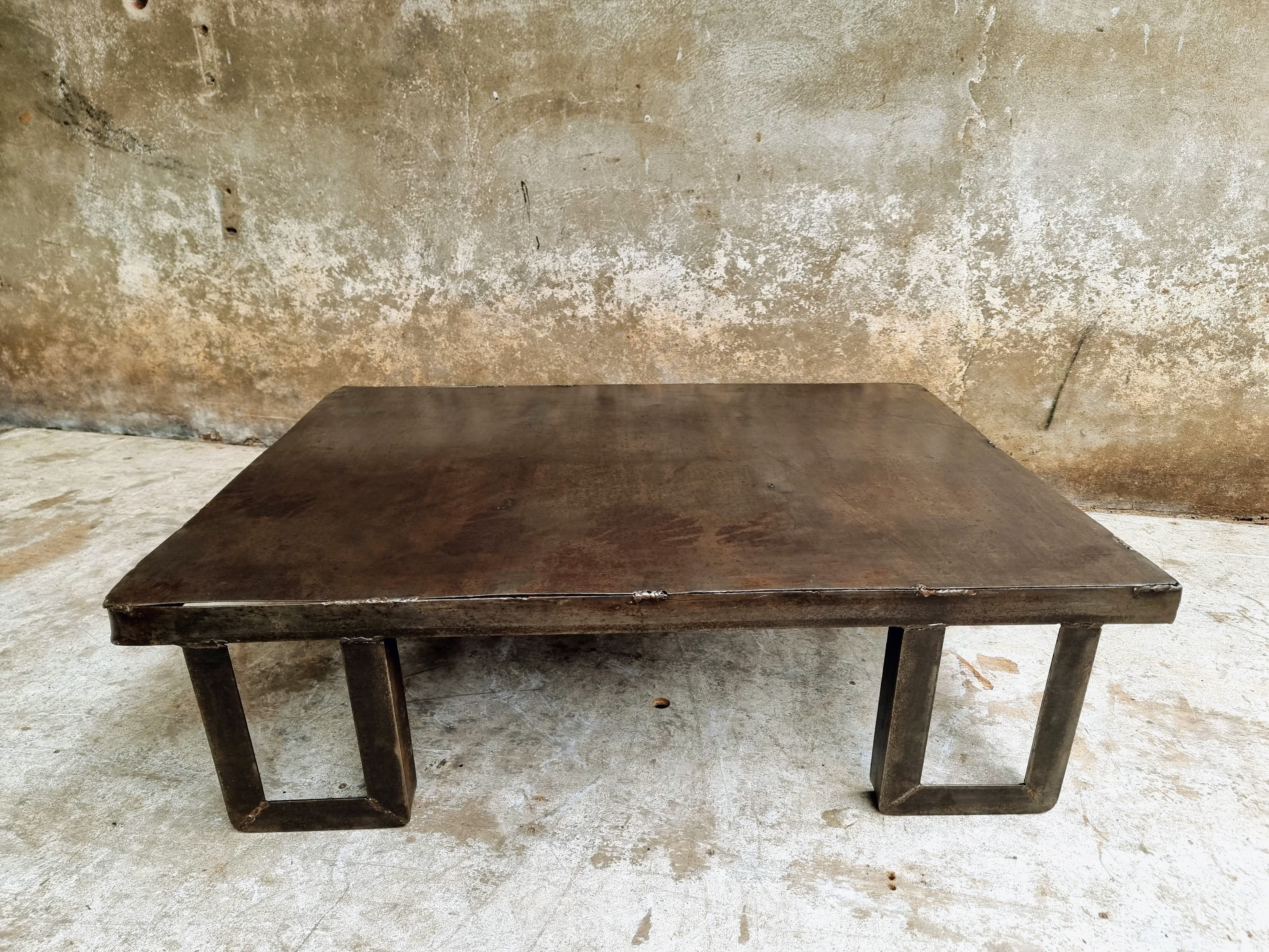 Industrial coffee table pallet table blank steel