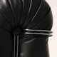 Mimo Padova black leather modular lounge chairs "Velasquez" - 1970