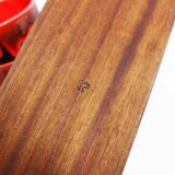 Scandinavian teak tray with 4 ceramic ramekins 1960
