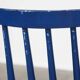 Set of 3 beautiful vintage 1960s blue wooden dining chairs/spindle chairs