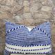 Handmade cushion cover in Berber wool: Moroccan Kilim cushion