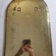 Original vintage Moroccan brass mirror, arch shape, 48 x 32 cm