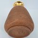 Vase in raw chamotte sandstone enameled with gold, Italy, Bitossi for Raymor, circa 1960/1970