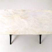 Table basse attribuée à Guglielmo Ulrich avec plateau en marbre de Carrare