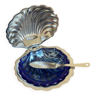 Scallop shell butter dish
