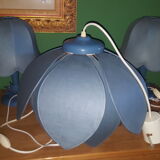 Ensemble de deux lampes et suspension vintage