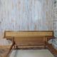 Lit et chaise bois et rotin