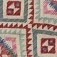 Pink Beige Geometric Kilim Runner Rug 198 x 98 cm