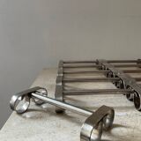 Series of 12 vintage stainless steel knife holders