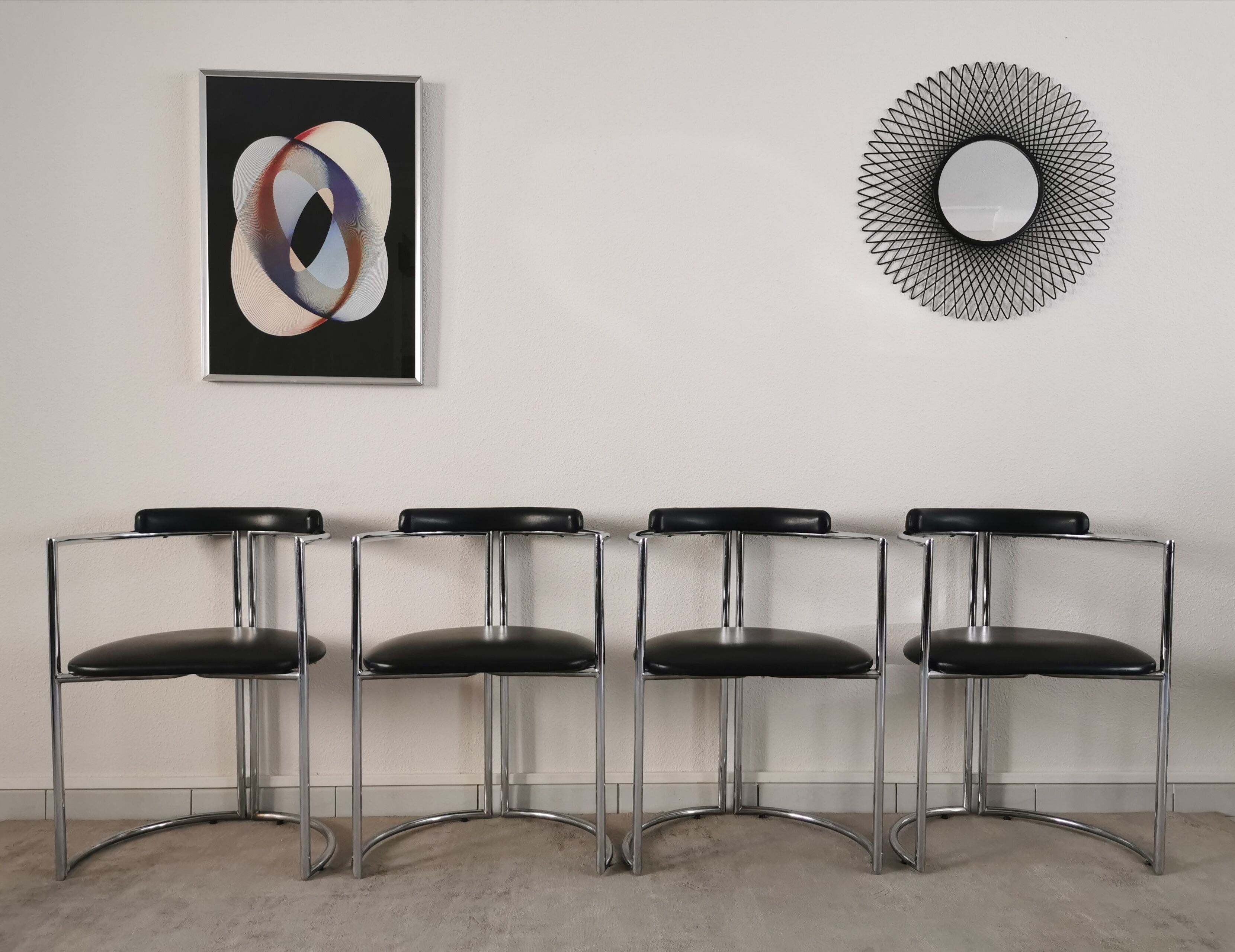 Bauhaus-style dining set from the 70s