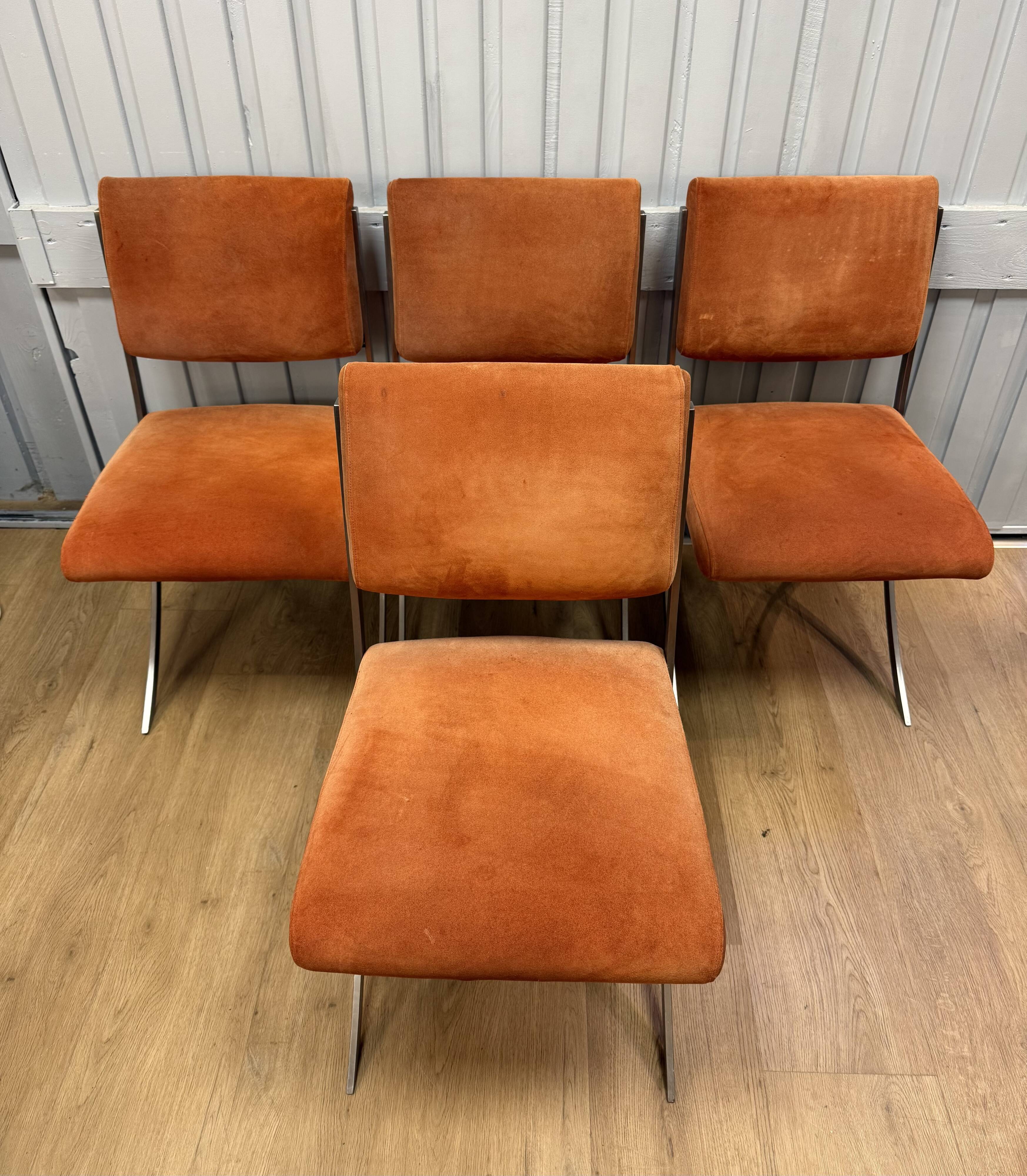 Set of 4 chairs by Paul Legeard
