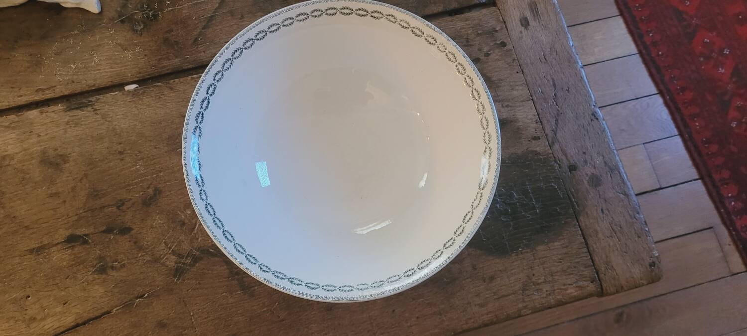 Sarreguemines iron earth salad bowl