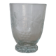 Art deco engraved glass vase