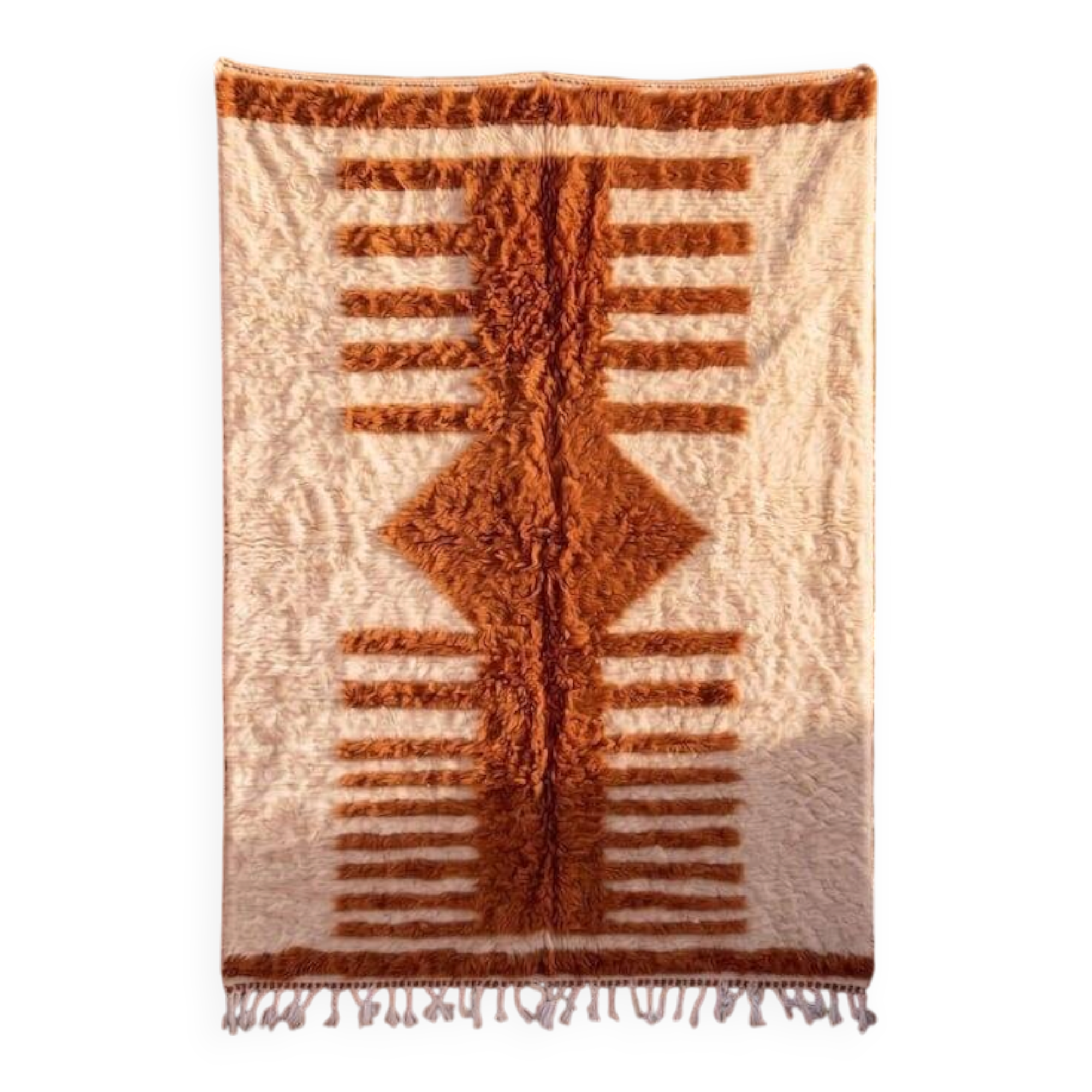 Berber carpet - Beni Ourain carpet - handmade 150/250 cm