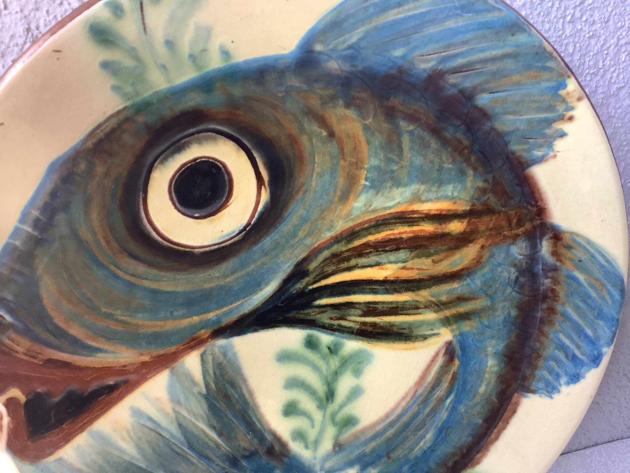 Puigdemont Spanish ceramic plate - fish 28 cm