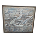 Tableau regate de bateaux en platre en relief decor de club house