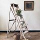 Old wooden painter's step ladder