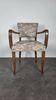Restored bridge armchair with Nobilis fabric.
