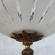 Art Nouveau chandelier in brass and bronze