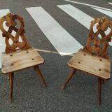 Alsatian wooden chairs