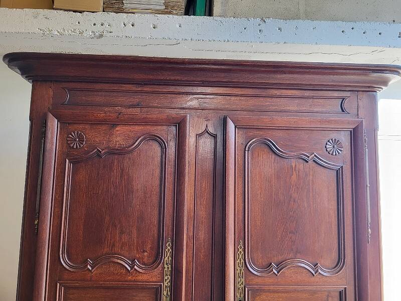 Armoire louis xiv en chene du xviii ème siecle